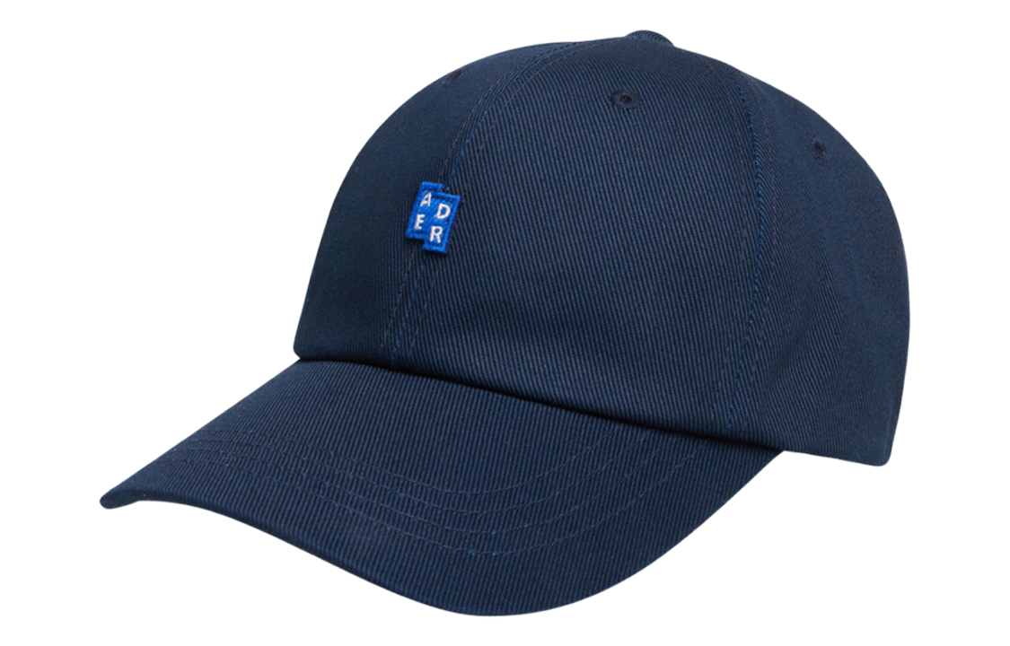 ADER ERROR Unisex Cozy Sunshade Cap in Navy Blue. BMSGFYHW0201NV