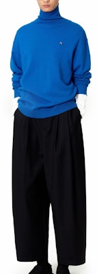 ADER ERROR Baju Sejuk Leher Tinggi Unisex Knit Cashmere Biru BM42FYKT0401BL Shop ADER ERROR Baju Sejuk Leher Tinggi Unisex Knit Cashmere Biru BM42FYKT0401BL