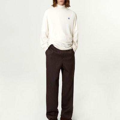 ADER ERROR 男女同款高领羊绒针织衫象牙色毛衣 BM42FYKT0401IV Shop ADER ERROR 男女同款高领羊绒针织衫象牙色毛衣 BM42FYKT0401IV