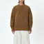 Shop ADER ERROR 男女款寬版圓領毛衣 卡其色 BMADFWKT0305BG