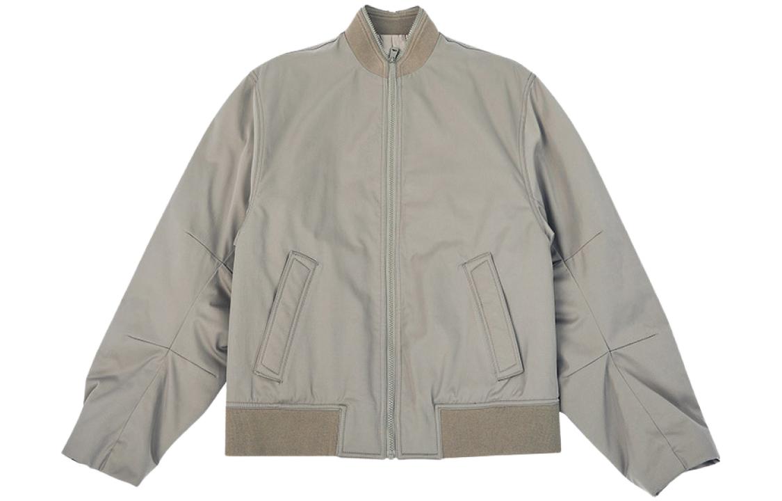 ADER ERROR Unisex Solid Color Zip-Up Jacket - Grey BKAFWJP07KK