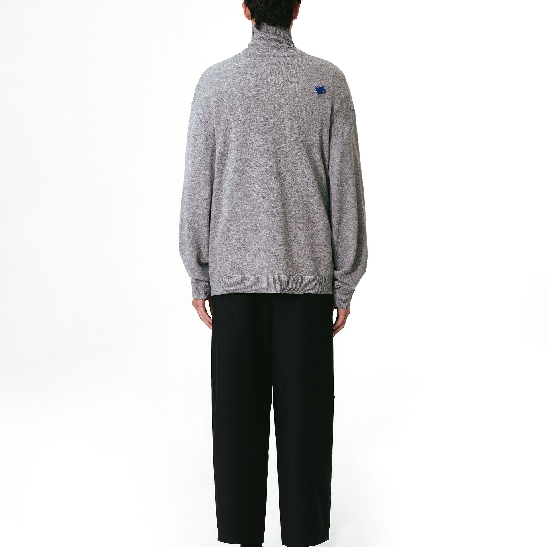 Purchase ADER ERROR Baju Sejuk Cashmere Leher Tinggi Unisex Kelabu BM42FYKT0401GR