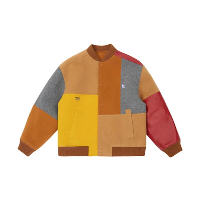 ADER ERROR V-Neck Colorblock Long Sleeve Jacket Unisex Multicolor BLBDFWJK0501RD