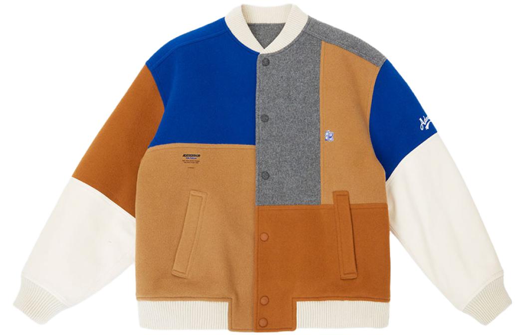 ADER ERROR V-Neck Colorblock Long Sleeve Jacket Unisex Off-White BLBDFWJK0501OW