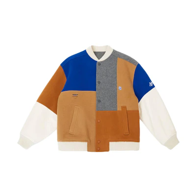 ADER ERROR V-Neck Colorblock Long Sleeve Jacket Unisex Off-White BLBDFWJK0501OW