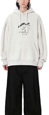 ADER ERROR 白色字母印花长袖连帽卫衣 BMADFWHD0102OT Shop ADER ERROR 白色字母印花长袖连帽卫衣 BMADFWHD0102OT