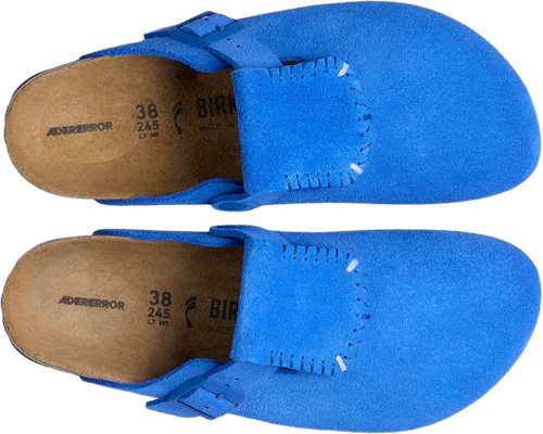 ADER ERROR x Birkenstock Boston 拼接拖鞋 ''蓝色'' /1033767 1033806 Order ADER ERROR x Birkenstock Boston 拼接拖鞋 ''蓝色'' /1033767 1033806