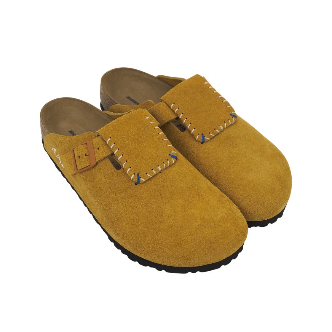 Shop ADER ERROR x Birkenstock Boston Flap Level 'Honey' 1033807/1033766