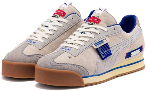 x Puma Ader Error Roma “浅白/冲浪蓝”运动鞋 370109-01 Lookbook x Puma Ader Error Roma “浅白/冲浪蓝”运动鞋 370109-01