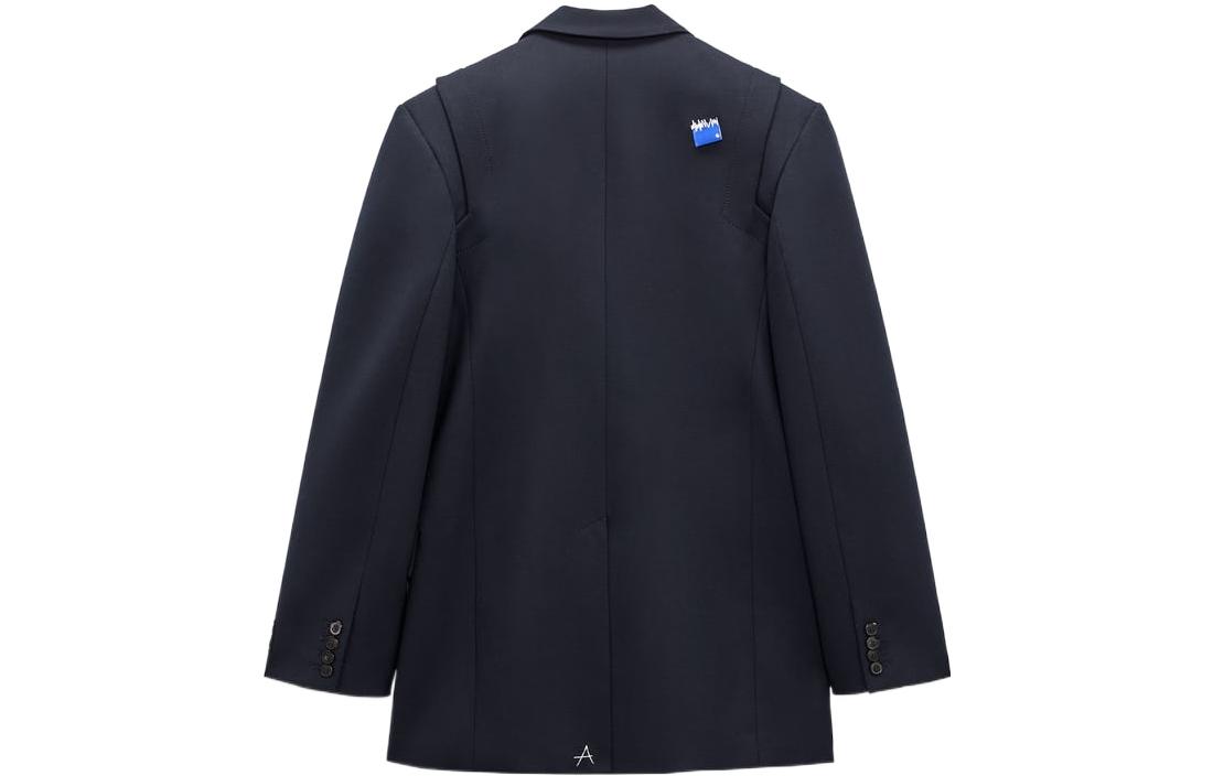 Lookbook ADER ERROR x ZARA CYCLE A TO Z Blazer Biru Navy Lengan Panjang Uniseks. 2003611401