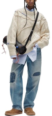 ADER ERROR x ZARA FW22 Beige Cable Knit Crewneck Sweater Unisex Kolaborasi 5755002712 Shop ADER ERROR x ZARA FW22 Beige Cable Knit Crewneck Sweater Unisex Kolaborasi 5755002712