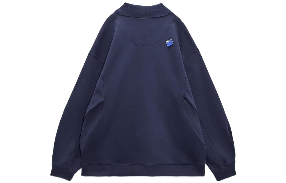 ADER ERROR ZARA FW22 Unisex Blue Sweatshirt with Embroidered Lettering 264006401 圖 3