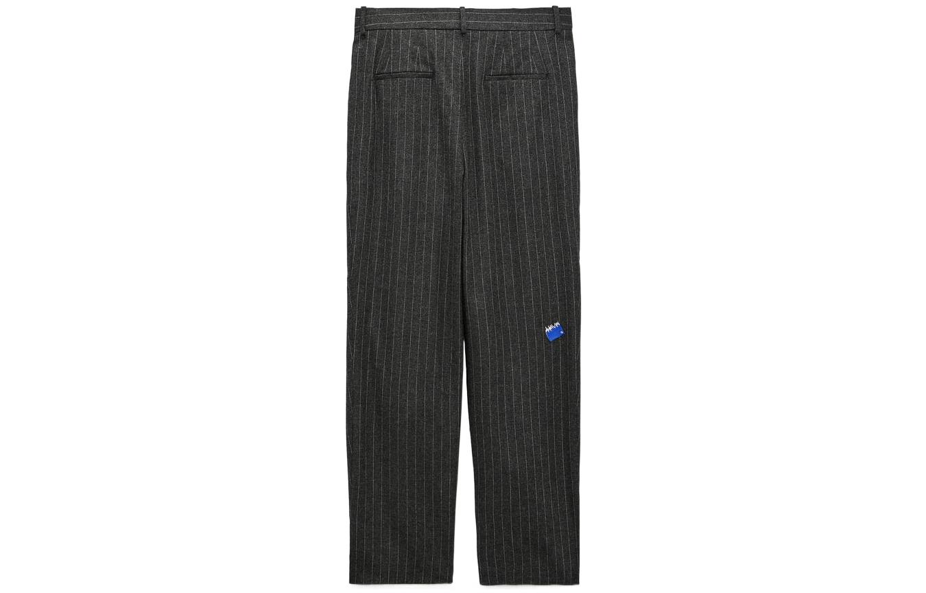 Lookbook ADER ERROR x ZARA Seluar Kasual Jalur Kelabu Cetakan Lurus Unisex. 2012841111