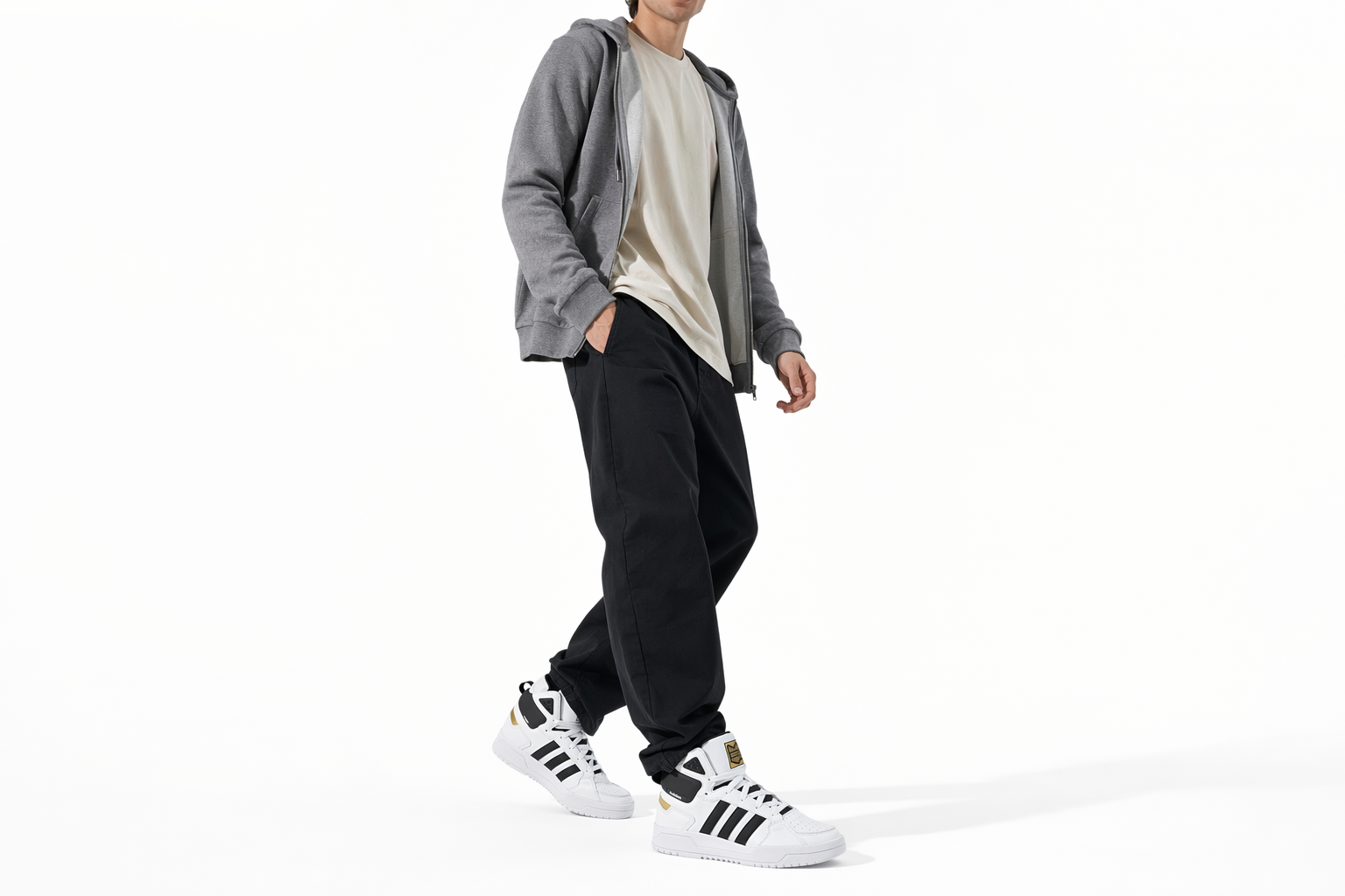 Order adidas 100DB Mid ''Wit Zwart'' GY4790