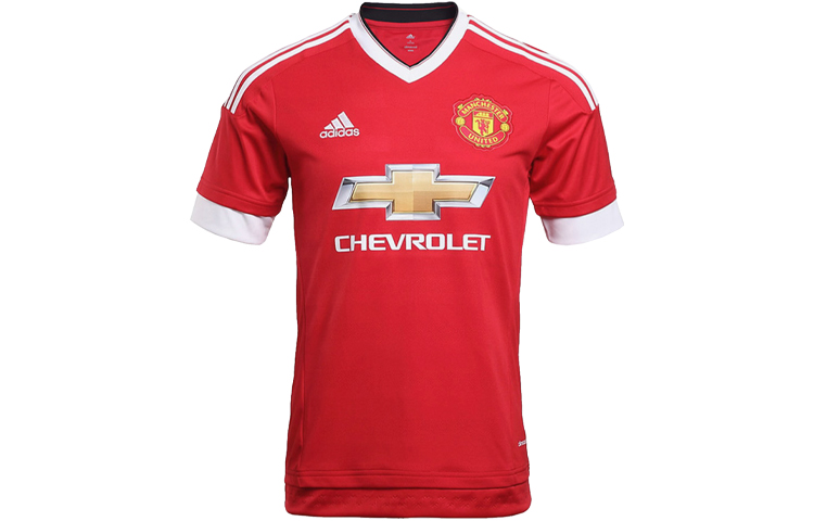 adidas 15-16 Manchester United Training Soccer Tee Red AC1414