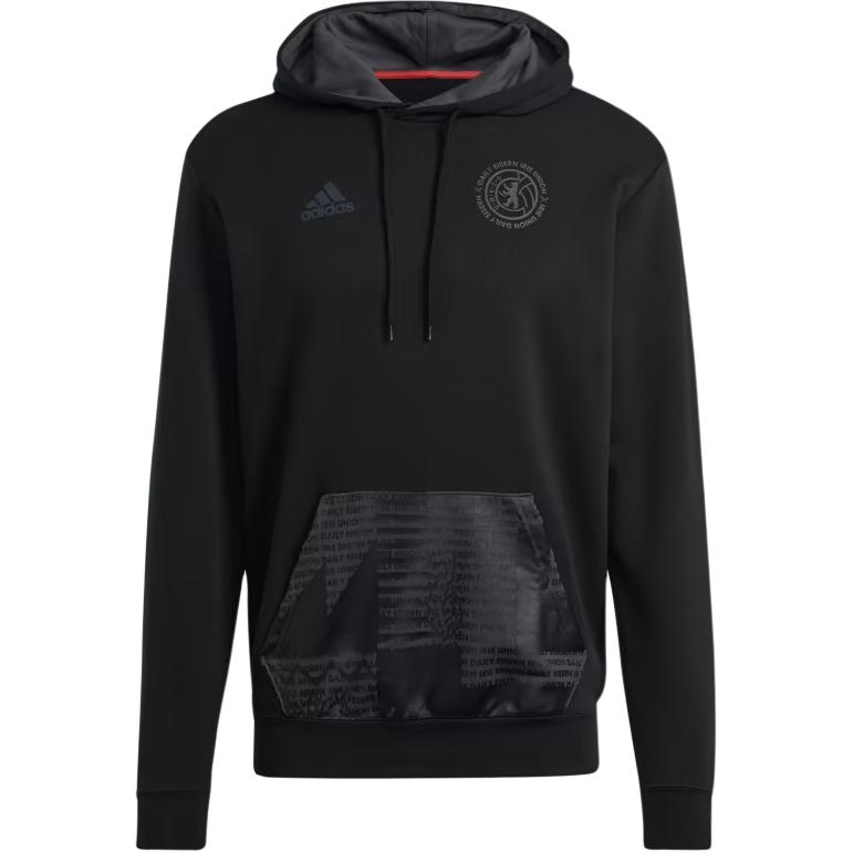 adidas 1 FC Union Berlin Iriedaily Hoodie Black Soccer Sweatshirt HI3296