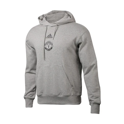 adidas 20-21 Manchester United Hoodie Sweatshirt Grey Football Training FR3869