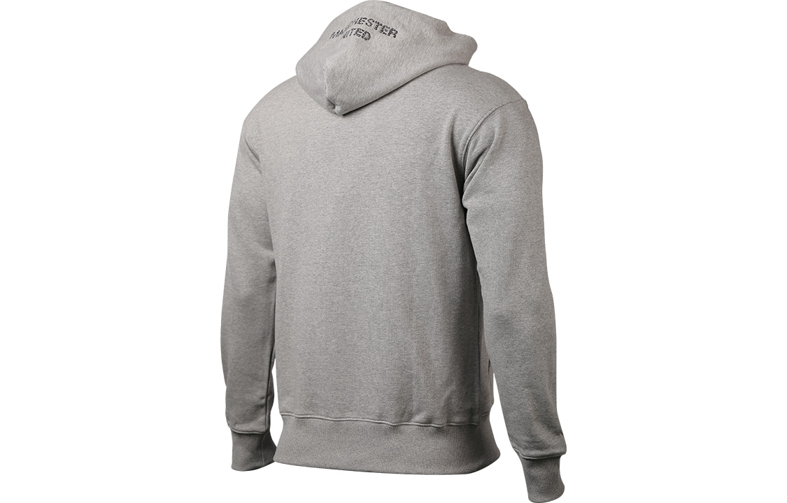 adidas 20-21 Manchester United Hoodie Sweatshirt Grey Football Training FR3869 圖 3