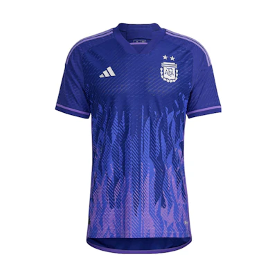 adidas 2022 Argentina Away Soccer Jersey World Cup Logo Blue. HB9657