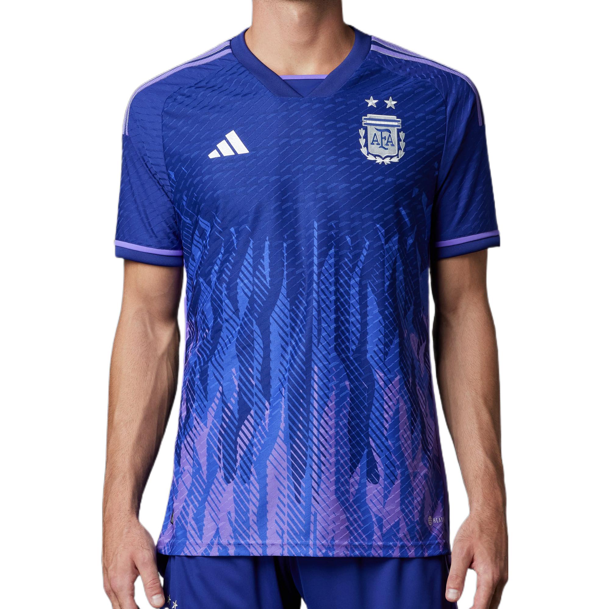 Shop adidas 2022 Argentina Away Jersey Piala Dunia Logo Biru. HB9657