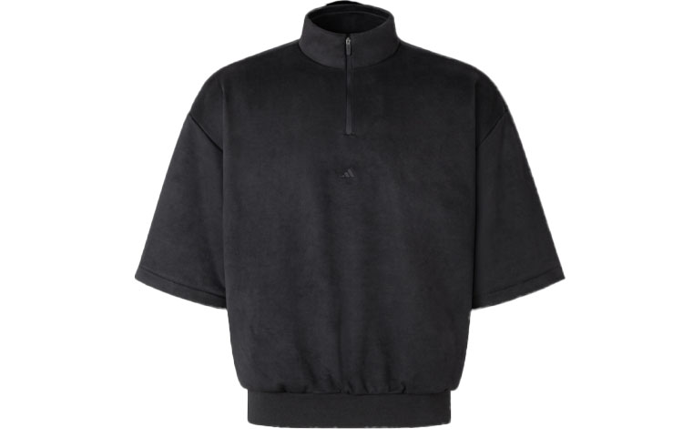 adidas 2024 Collection Chapter 01 Basketball Half-Zip Pullover Sweatshirt Black IN7711