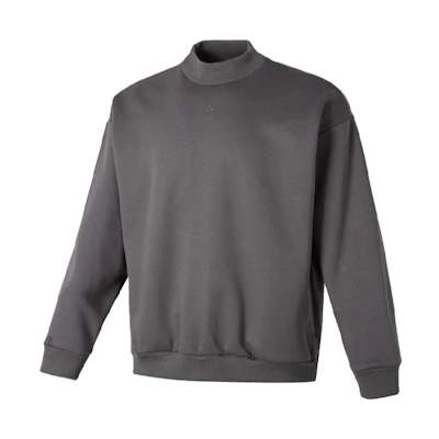 adidas 2024 Collection Chapter 02 Logo Print Fleece Sweatshirt Black/Grey Unisex IX1966