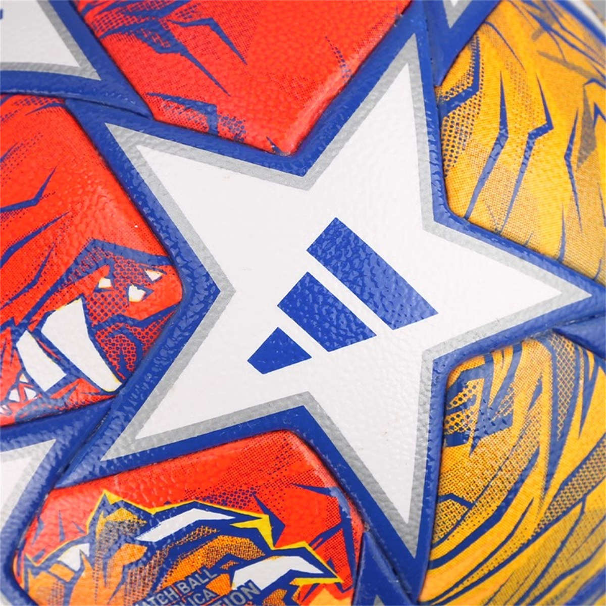 Lookbook adidas 23/24 Champions League Match Soccer Ball White/Yellow/Red Size 5 Durable IN9333