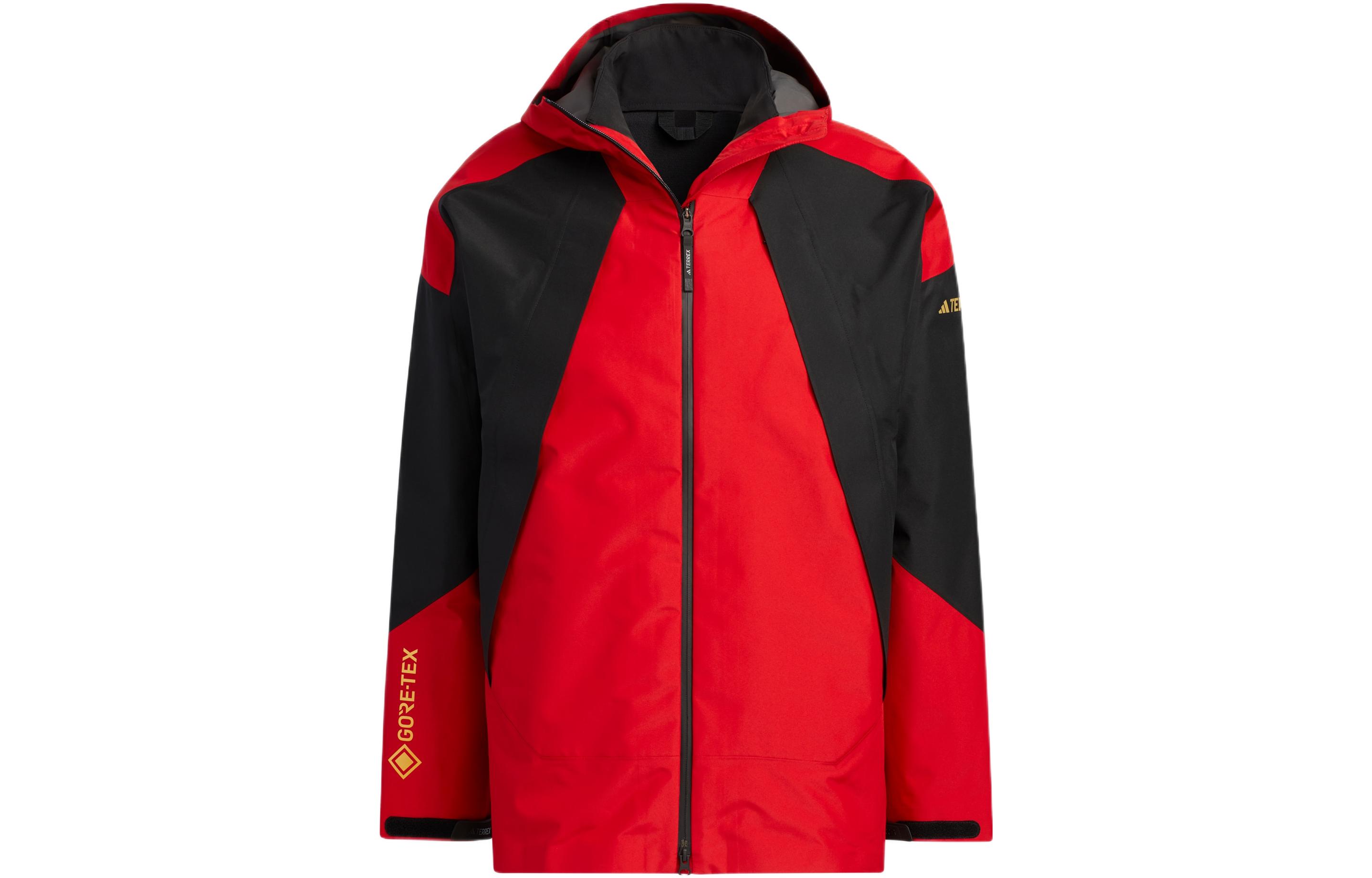 adidas 3-in-1 Softshell Waterproof Windproof Breathable Hiking Jacket Red Unisex IC4948 圖 2