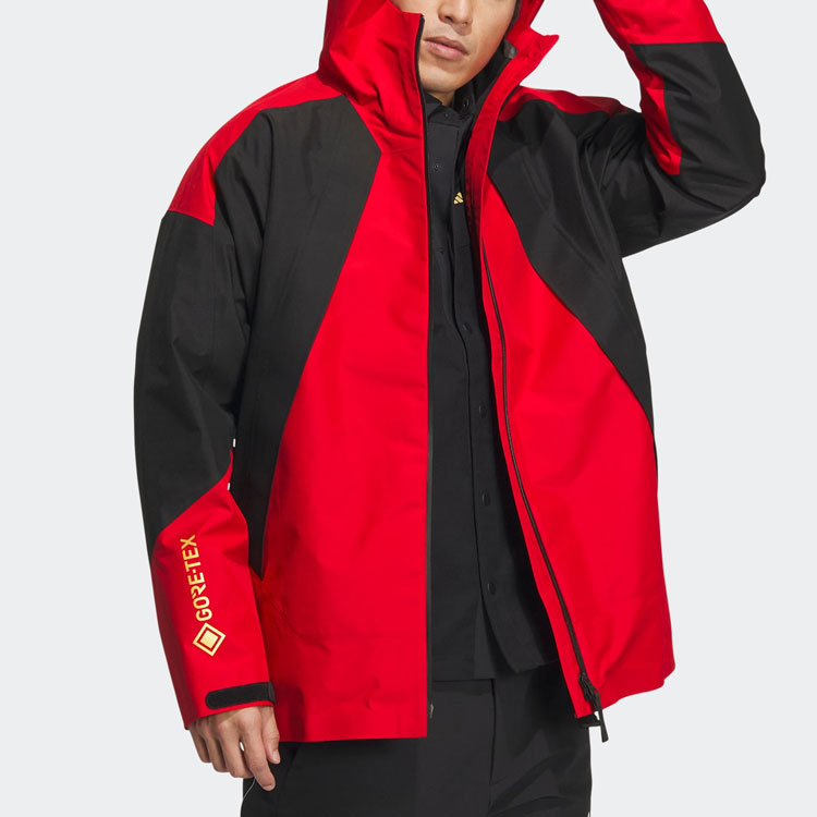 adidas 3-in-1 Softshell Waterproof Windproof Breathable Hiking Jacket Red Unisex IC4948 圖 6