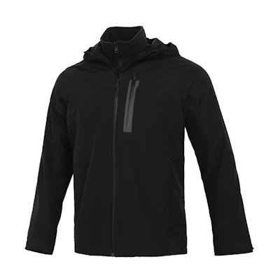 adidas 3-in-1 Waterproof Hooded Jacket Outdoor Sports Black GF0019