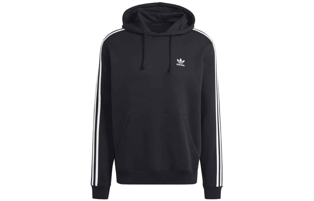 adidas 3-Stripes Adicolor Classics Hoodie Black Casual Pullover IM2088
