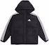 Buy adidas 3-Stripes 黑色連帽羽絨外套 冬季保暖大衣 EH3972