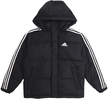 adidas 3-Stripes 黑色連帽羽絨外套 冬季保暖大衣 EH3972 Order adidas 3-Stripes 黑色連帽羽絨外套 冬季保暖大衣 EH3972