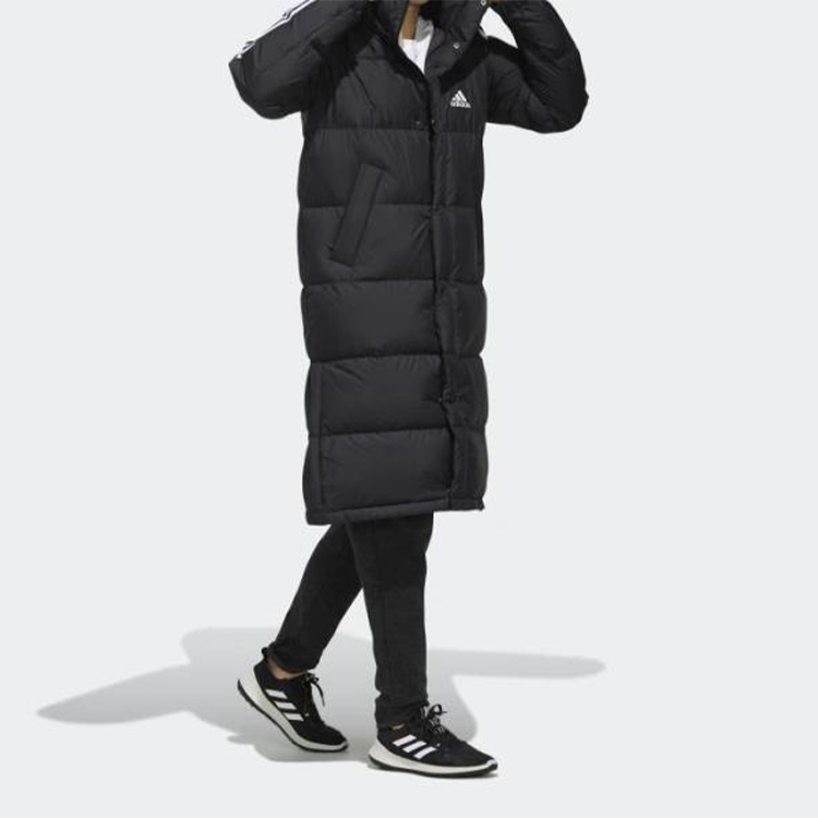 Details for Abrigo Largo adidas 3-Stripes Negro Chaqueta de Invierno acolchada. EH3993