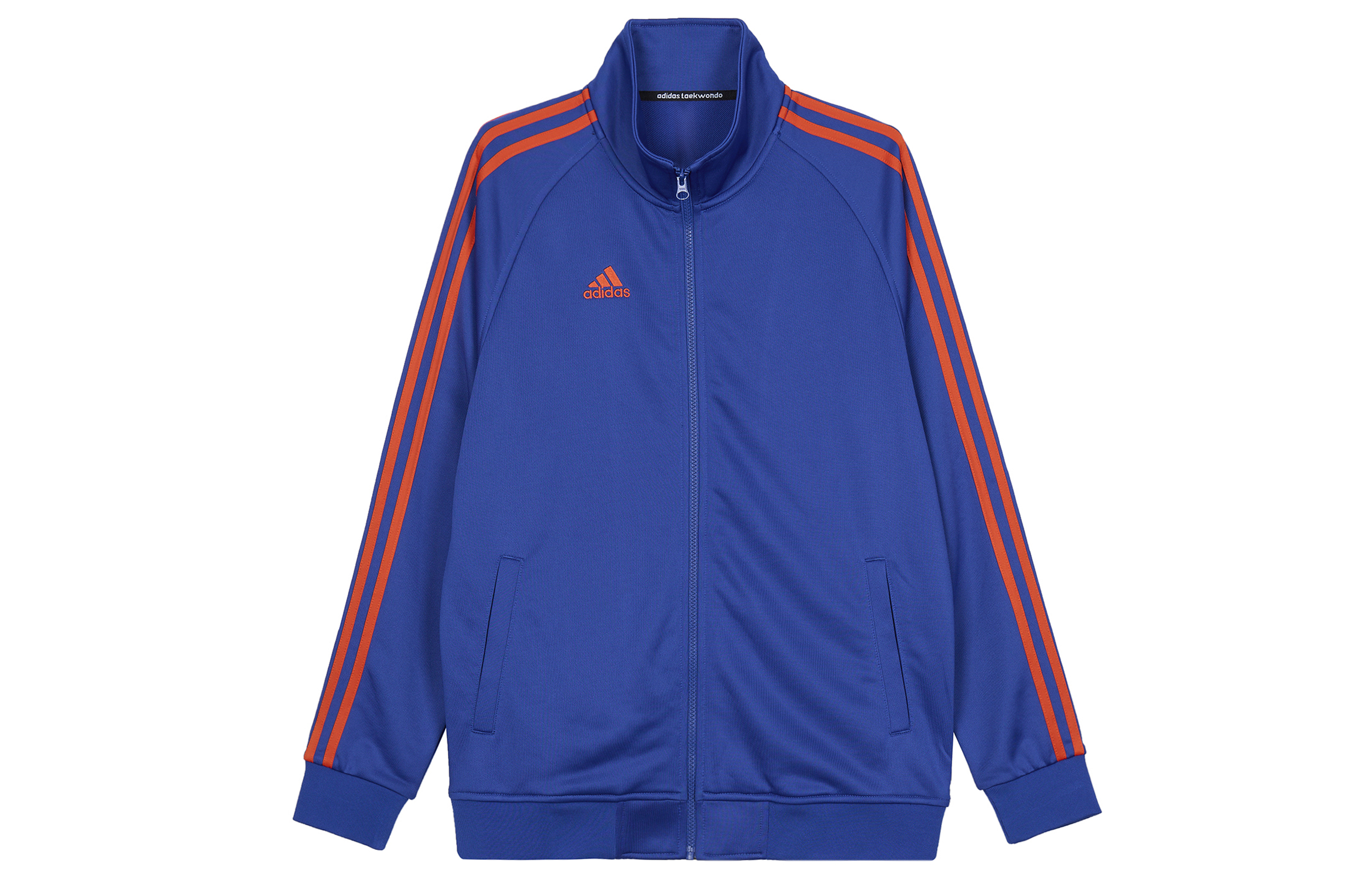 adidas 3-Stripes Blue-Orange Logo Track Jacket Unisex TR30JR-BUOG