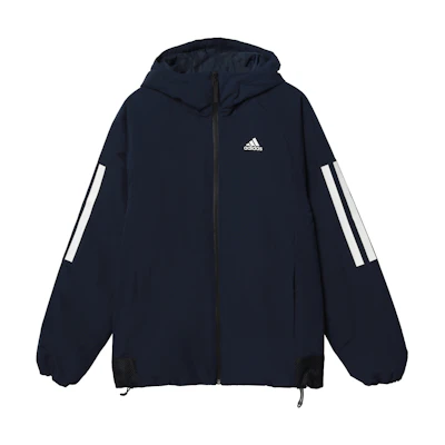 adidas 3-Stripes BTS Hooded Jacket Winter Outdoor Legend Ink Blue DZ1408