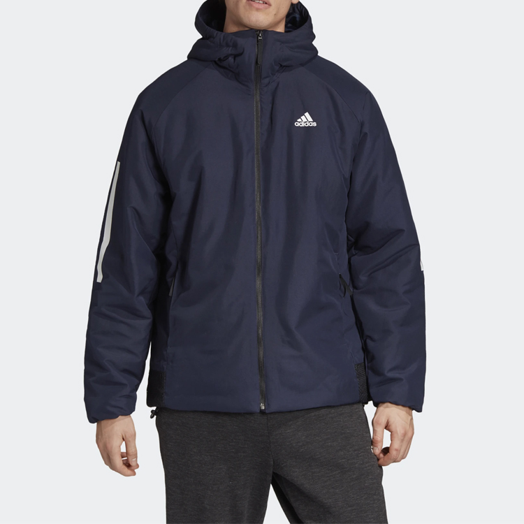 adidas 3-Stripes BTS Hooded Jacket Winter Outdoor Legend Ink Blue DZ1408 圖 4