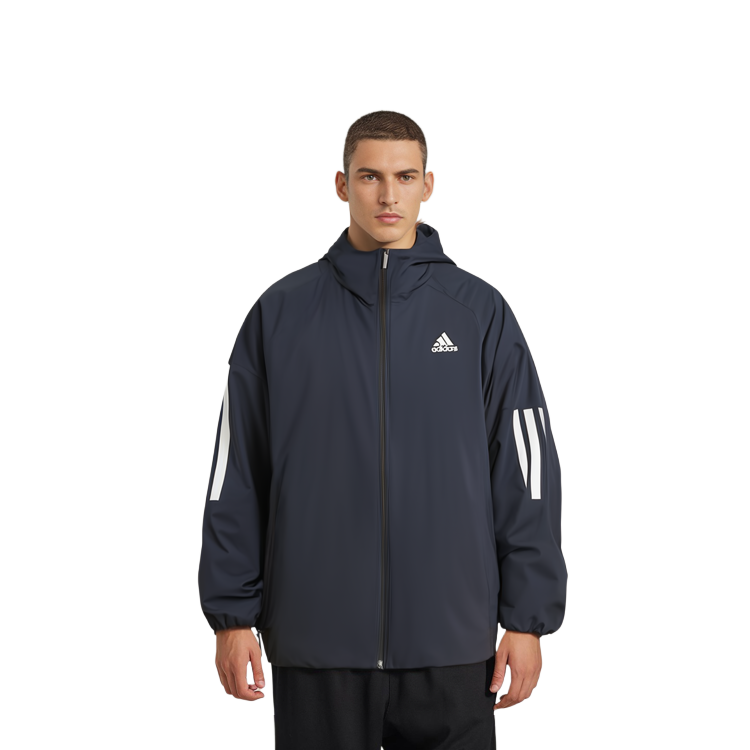 adidas 3-Stripes BTS Hooded Jacket Winter Outdoor Legend Ink Blue DZ1408 圖 7