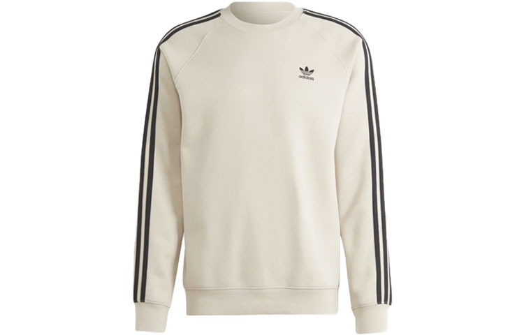 adidas 3-Stripes Colorblock Logo Sweatshirt Beige () IM4509