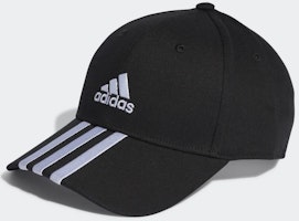 adidas 3-Stripes Cotton Twill Baseball Cap 'black' adidas 3-Stripes Cotton Twill Baseball Cap 'black'