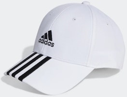 adidas 3-Stripes Cotton Twill Baseball Cap 'white' adidas 3-Stripes Cotton Twill Baseball Cap 'white'