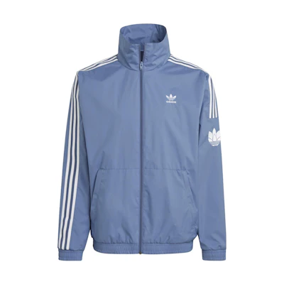 adidas 3-Stripes Crew Blue Track Jacket with Full Zip and Stand Collar GN3536