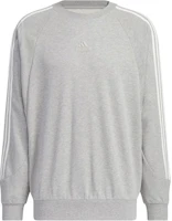 adidas 3-Stripes Crew Sweatshirt Grey - Soft, Comfy Unisex Sporty Casual Wear JI6642 adidas 3-Stripes Crew Sweatshirt Grey - Soft, Comfy Unisex Sporty Casual Wear JI6642