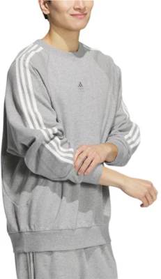 アディダス 3ストライプ クルースウェット グレー - ソフトで快適なスポーティカジュアル JI6642 Purchase アディダス 3ストライプ クルースウェット グレー - ソフトで快適なスポーティカジュアル JI6642