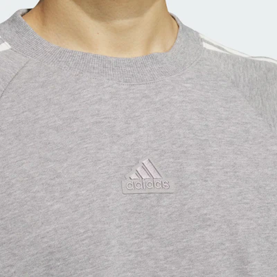 アディダス 3ストライプ クルースウェット グレー - ソフトで快適なスポーティカジュアル JI6642 Details for アディダス 3ストライプ クルースウェット グレー - ソフトで快適なスポーティカジュアル JI6642