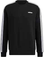adidas 3-Stripes Crewneck Sweatshirt Black H14208 adidas 3-Stripes Crewneck Sweatshirt Black H14208