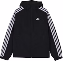 adidas 3-Stripes Down Jacket Black Winter Waterproof Hooded Coat. H23080 adidas 3-Stripes Down Jacket Black Winter Waterproof Hooded Coat. H23080