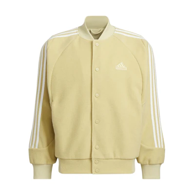 adidas 3-Stripes FW24 Sand Brown Unisex Relaxed Fit Sports Jacket. JI6640