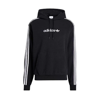 adidas 3-Stripes Logo Pullover Sweatshirt Black H31236
