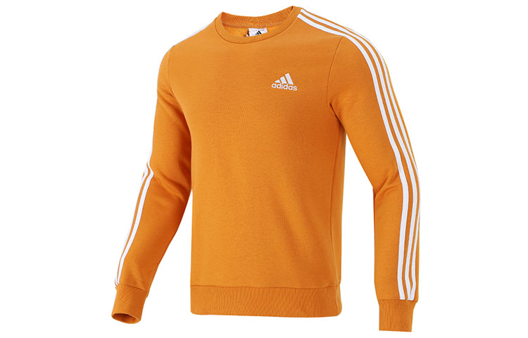 adidas 3-Stripes Orange Crewneck Sweatshirt - Perfect Gift for Him H12168